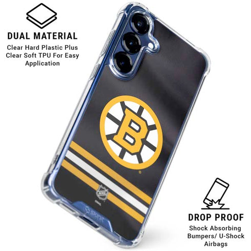 NHL Boston Bruins Home Jersey Galaxy S25 Clear Case